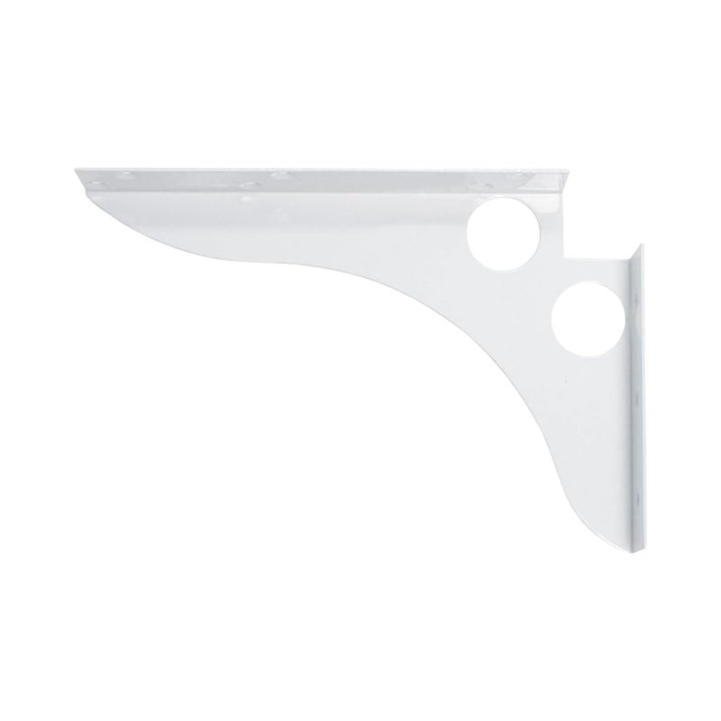 FastCap White SpeedBrace, 8"x12" with 1000 lbs Load Capacity - Great for Fixed Height Shelves, Countertops/Desks, Workstations - Round Hole Design - 99932 - Image 1